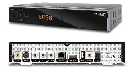 Decoder-Amiko-9265+-Combo-4K-UHD-S2+T2/C-H.265-Slot-Common-Interface