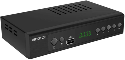Decoder Digitale Terrestre Dvb-T2 Full Hd 1080p Decoder 7 Tasti Nero Digitale Terrestre Telecomando Semplificato Isnatch