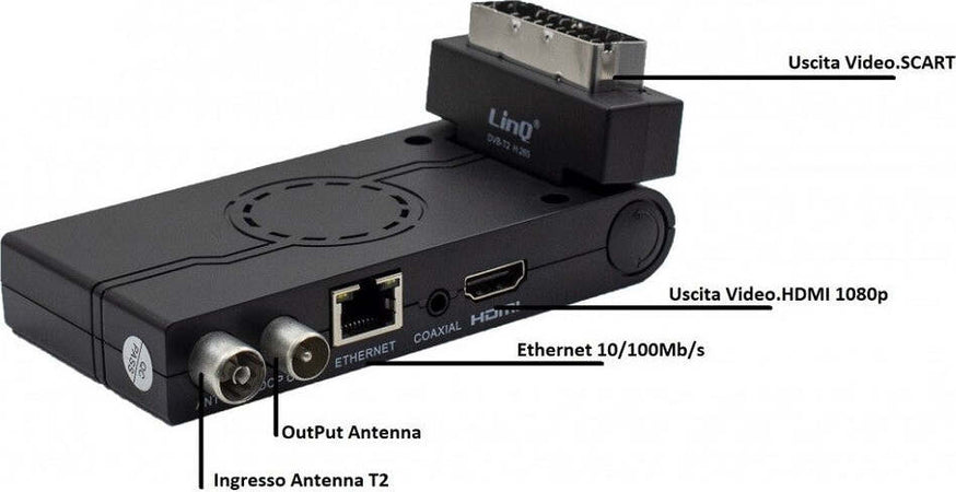 Decoder Digitale Terrestre Dvb-t2 Scart Con Hdmi Full Hd Con Codec H.265 T2755 Elettronica/Home Cinema TV e video/Dispositivi per lo Streaming/Client Streaming Trade Shop italia - Napoli, Commerciovirtuoso.it