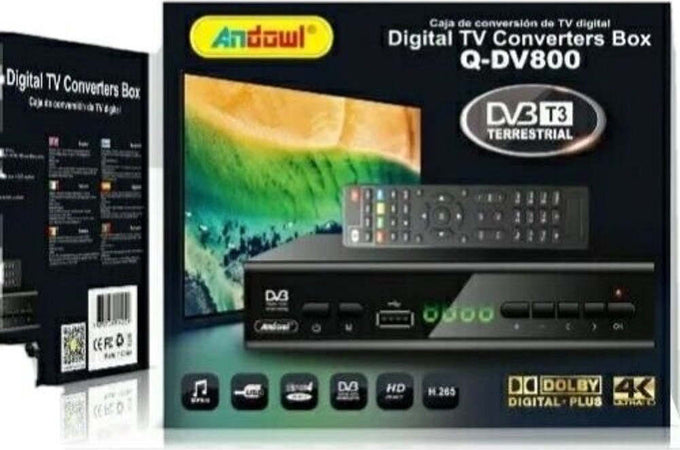 Decoder Digitale Terrestre Dvb T3 Hd 4k Dolby H.265 Usb Scart Lan Q-dv800 Elettronica/Home Cinema TV e video/Dispositivi per lo Streaming/Client Streaming Trade Shop italia - Napoli, Commerciovirtuoso.it