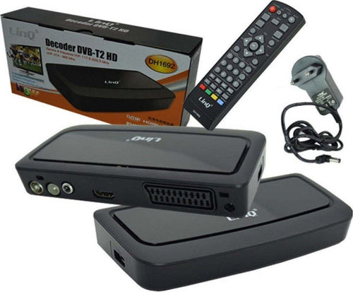 DECODER DIGITALE TERRESTRE TV T2 FULL HD DVB-T2 HDMI USB LINQ DH1692 Elettronica/Home Cinema TV e video/Ricevitori TV/Ricevitori digitale terrestre Trade Shop italia - Napoli, Commerciovirtuoso.it
