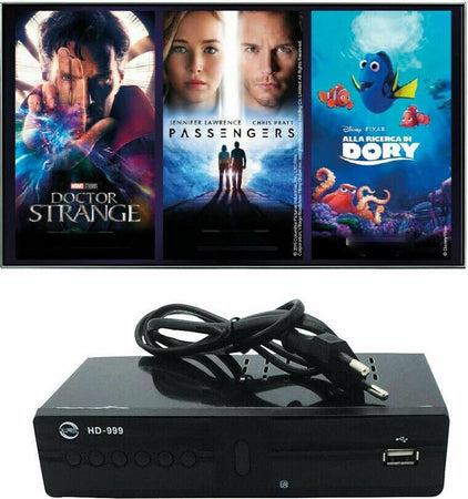 DECODER RICEVITORE DIGITALE TERRESTRE DVB-T2/T3 TV SCART HDMI 1080P REG PVR Elettronica/Home Cinema TV e video/Ricevitori TV/Ricevitori digitale terrestre Zencoccostore - Formia, Commerciovirtuoso.it