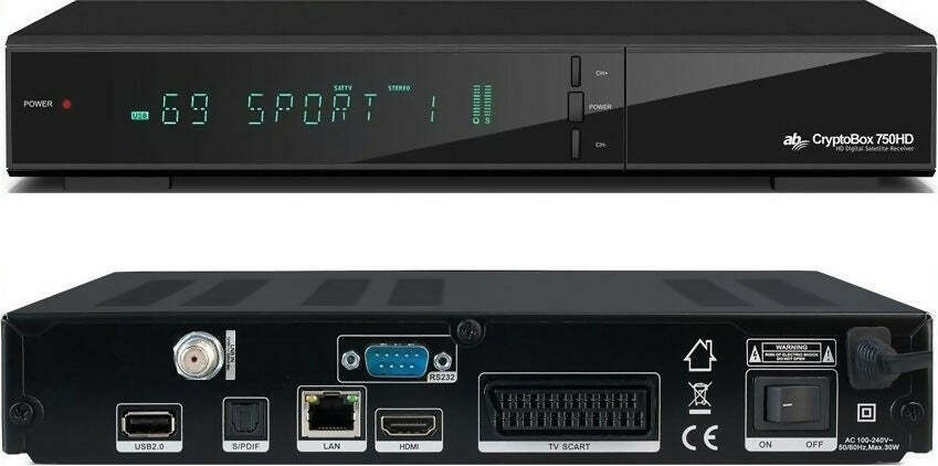 Decoder-Satellitare-AB-COM-CryptoBox-750HD-CI+-DVB-S/S2