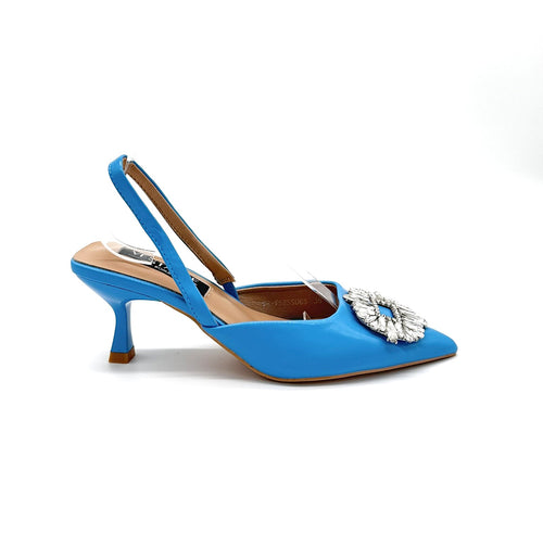 Hannah - Dècolletè Slingback con applicazione Gioiello