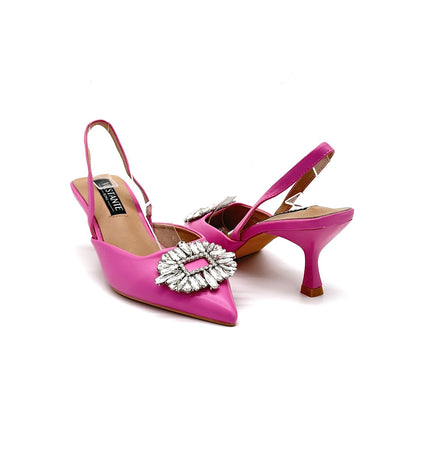 Hannah - Dècolletè Slingback con applicazione Gioiello