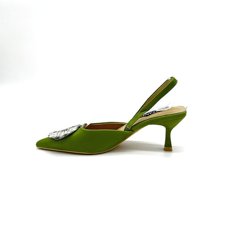 Hannah - Dècolletè Slingback con applicazione Gioiello