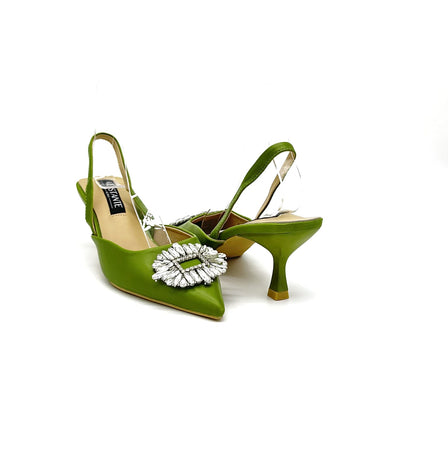 Hannah - Dècolletè Slingback con applicazione Gioiello