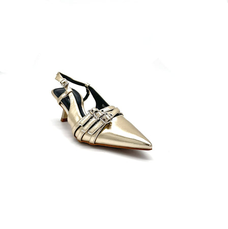 Jaclyn - Dècolletè Slingback con stringhe