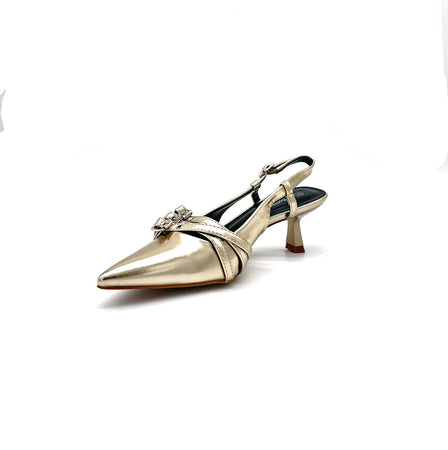 Jaclyn - Dècolletè Slingback con stringhe