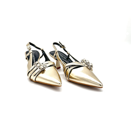 Jaclyn - Dècolletè Slingback con stringhe