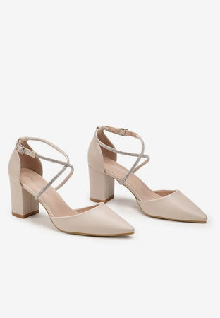 Dorie - Dècolletè con strass intrecciati