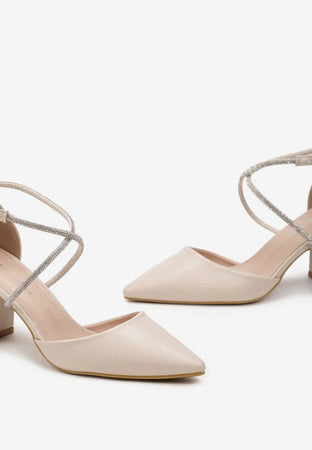 Dorie - Dècolletè con strass intrecciati