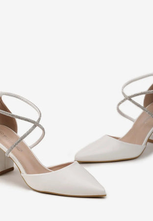 Dorie - Dècolletè con strass intrecciati