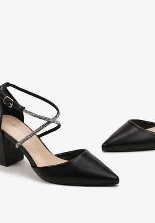 Dorie - Dècolletè con strass intrecciati