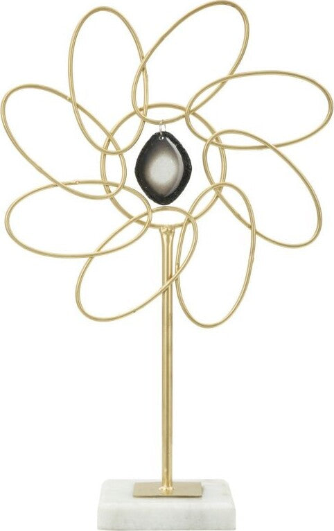 Decorazione Glam Daisy Cm 24X10X37,5 Casa e cucina/Decorazioni per interni/Arte/Sculture/Statue Led Mall Home - Napoli, Commerciovirtuoso.it