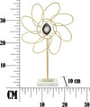 Decorazione Glam Daisy Cm 24X10X37,5 Casa e cucina/Decorazioni per interni/Arte/Sculture/Statue Led Mall Home - Napoli, Commerciovirtuoso.it