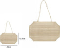 Decorazione Legno Naturale Decoupage Appendere Con Corda Insegna 20x12.5cm 68101 Casa e cucina/Hobby creativi/Lavorazione del legno/Legno grezzo Trade Shop italia - Napoli, Commerciovirtuoso.it