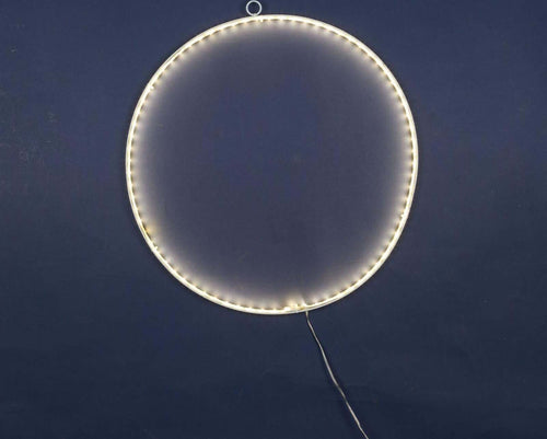 Decorazione luminosa cerchio con strip led decorazioni natalizie per esterno h 40 cm Casa e cucina/Decorazioni per interni/Addobbi e decorazioni per ricorrenze/Decorazioni natalizie/Luci natalizie/Catene luminose per esterni MagiediNatale.it - Altamura, Commerciovirtuoso.it