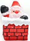 Decorazione luminosa di Babbo Natale che esce dal camino 50 led ghiaccio h 35 cm addobbo natalizio Casa e cucina/Decorazioni per interni/Addobbi e decorazioni per ricorrenze/Decorazioni natalizie/Luci natalizie/Catene luminose per esterni MagiediNatale.it - Altamura, Commerciovirtuoso.it