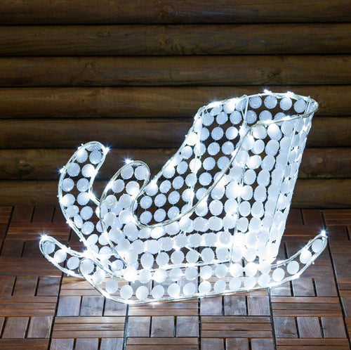 Decorazione luminosa slitta natale cristalli 120 led esterno addobbi natalizi Casa e cucina/Decorazioni per interni/Addobbi e decorazioni per ricorrenze/Decorazioni natalizie/Oggettistica MagiediNatale.it - Altamura, Commerciovirtuoso.it