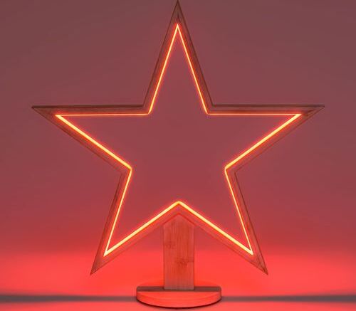 Decorazione luminosa stella natale 55 cm con base strip led multicolor per addobbi natalizi Casa e cucina/Decorazioni per interni/Addobbi e decorazioni per ricorrenze/Decorazioni natalizie/Luci natalizie/Catene luminose per esterni MagiediNatale.it - Altamura, Commerciovirtuoso.it