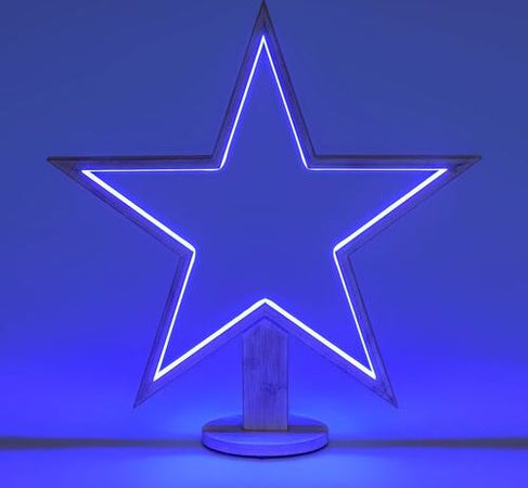 Decorazione luminosa stella natale 55 cm con base strip led multicolor per addobbi natalizi Casa e cucina/Decorazioni per interni/Addobbi e decorazioni per ricorrenze/Decorazioni natalizie/Luci natalizie/Catene luminose per esterni MagiediNatale.it - Altamura, Commerciovirtuoso.it