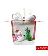 Decorazione Natalizia Albero Di Natale Appendino Pupazzo Di Neve Dim. 12.5cm