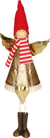 Decorazione natalizia angelo colore marrone e rosso per interno 15,5x9h45 cm Casa e cucina/Decorazioni per interni/Addobbi e decorazioni per ricorrenze/Decorazioni natalizie/Schiaccianoci MagiediNatale.it - Altamura, Commerciovirtuoso.it