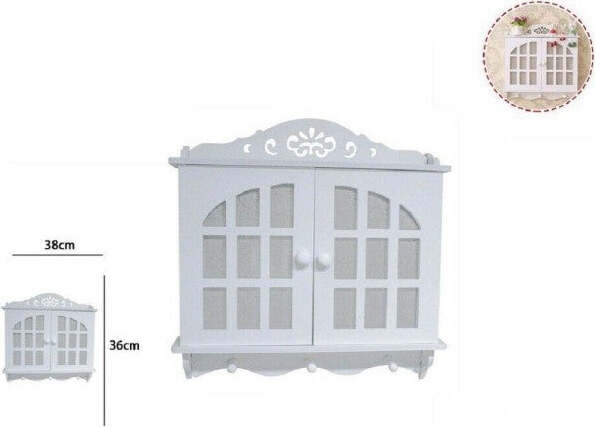 Decorazione-Parete-In-Legno-Bianco-Cassetta-Contatore-3-Appendini-Casa