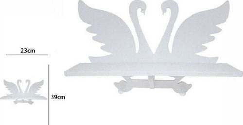 Decorazione Parete In Legno Bianco Con Mensola 2 Appendini Cigni 23 X 39 Cm Casa, arredamento e bricolage > Arredamento > Mobili e Accessori Trade Shop italia - Napoli, Commerciovirtuoso.it