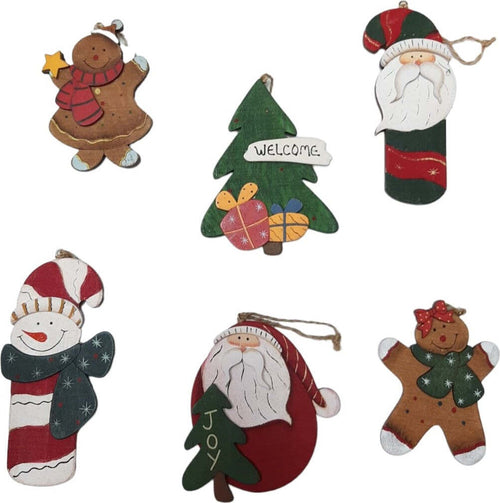 Decorazione per albero di Natale in legno Assortito Casa e cucina/Decorazioni per interni/Addobbi e decorazioni per ricorrenze/Decorazioni natalizie/Addobbi e decorazioni/Ciondoli e pendenti Scontolo.net - Potenza, Commerciovirtuoso.it