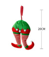 Decorazioni Di Natale Gambe Elfo Righe Addobbo Per Albero Di Natale Dim. 15x20h
