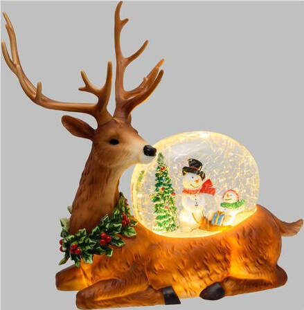 Decoro-Lotti-74378-Renna-Natalizia-Glitter-Led