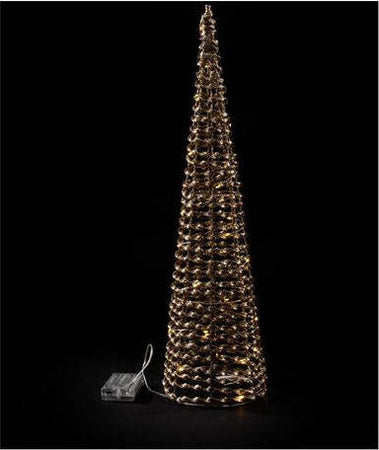 Decoro-Mercury-81113-NATALE-Albero-Cono-Metallo-Oro