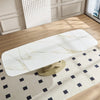 Tavolo Sirius con struttura in metallo e piano in ceramica, design moderno, 160/240 x 90 x h 75 cm