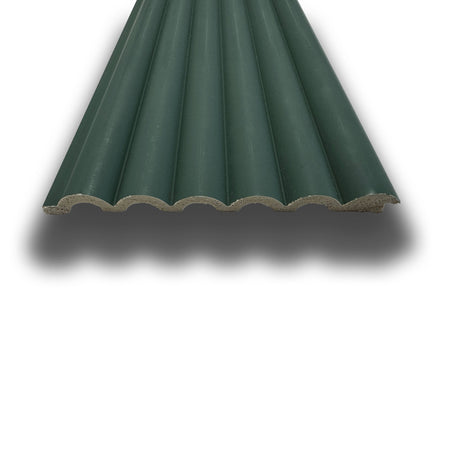 Asta intera 12x154x2800mm di Rivestimento Boiserie polimeri cannettato Lamelli tondi eff. Touch SOFT JUNGLE