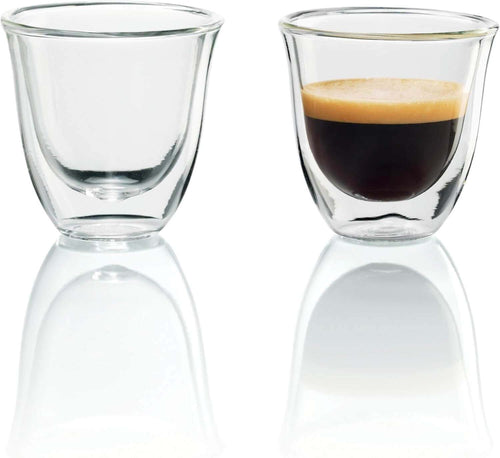 De'Longhi Bicchieri Espresso, Tazzine di Vetro a Doppia Parete DLSC310