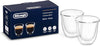 De'Longhi Bicchieri Espresso, Tazzine di Vetro a Doppia Parete DLSC310