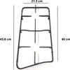 DELONGHI GRIGLIA SMALTATA NERA 2 FUOCHI SINISTRA CUCINA GAS 43,8 x 40 x 21,3 CM -  CODICE ORIGINALE 217573080 Casa e cucina/Grandi elettrodomestici/Accessori e parti di ricambio/Ricambi e accessori per piani cottura/Griglie per piani cottura Rossi Ricambi - Venetico Marina, Commerciovirtuoso.it