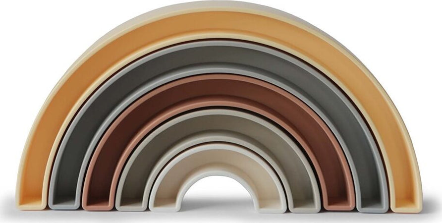 Dentarello-Silicone-Mushie-Rainbow