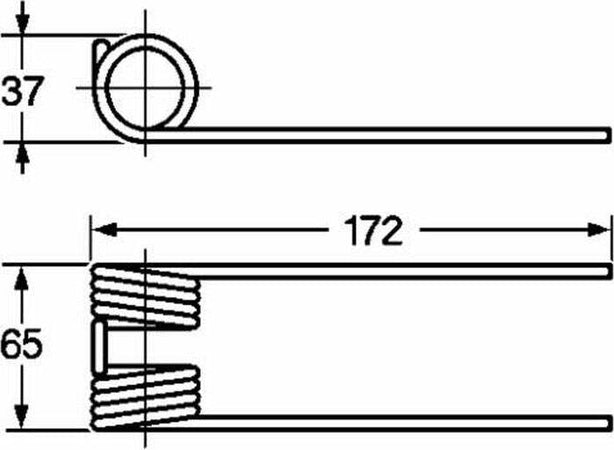 Dente adattabile Vicon 1661,8868 filo 5 lunghezza 172 confezione da 5 pezzi