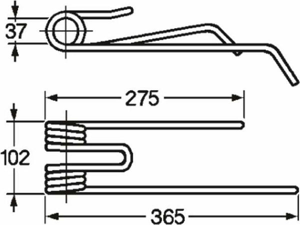 Dente girello sx adattabile Lely Lotus filo 9 Confezione da 1pz