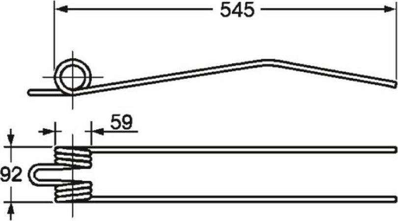 Dente giroandanatore adattabile Pz356 filo 9. Confezione da 1pz