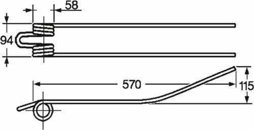 Dente giroandanatore adattabile Repossi filo 9