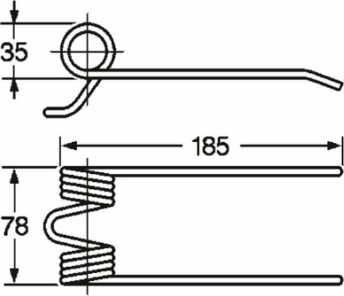 Dente pick-up adattabile Sai MM 11071555 filo 5 Confezione da 1pz