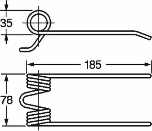 Dente pick-up adattabile Sai MM 11071555 filo 5 Confezione da 1pz