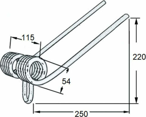 Dente Seminatrice Posteriore Gaspardo 18904190 Filo 8