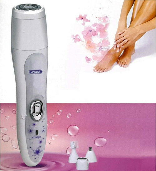 Depilatore Epilatore Rasoio 4 In 1 Sopracciglia Baffi Gambe Peli Donna Q-7812 Salute e Bellezza > Depilazione e rasatura > Epilatori Trade Shop italia - Napoli, Commerciovirtuoso.it