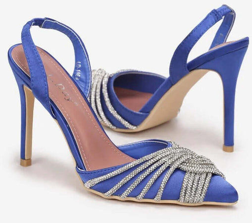 Derby - Dècolletè con strass intrecciati