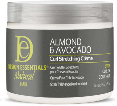 Design Essentials Almond Avocado Stretching Creme 16oz Crema Condizionante per Capelli